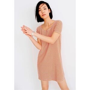 Madewell Swingy Tee Dress in Stripe
